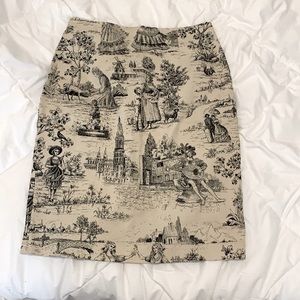 Caricature Pencil Skirt